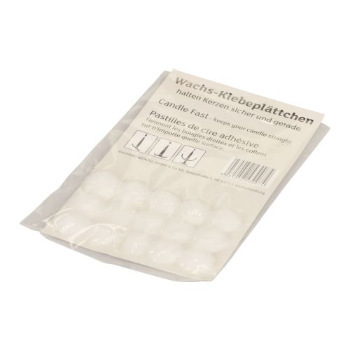 Itens Almofadas adesivas de cera para velas Almofadas adesivas brancas 15 un