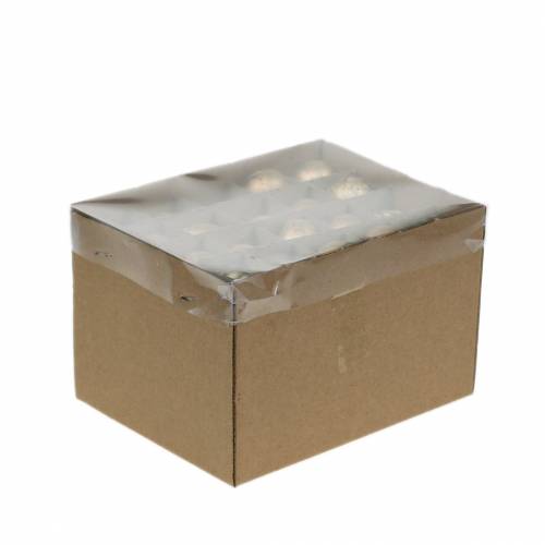 Itens Ovo de codorna como decoração vazio ouro 3cm 50 un