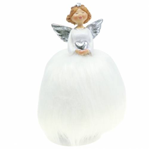 Floristik24 Decoração de natal anjo acenando figura anjo da guarda H18cm