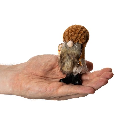 Conjunto de 3 estatuetas de gnomo com barba e chapéu pontudo, 10 cm. | Floristik24.pt