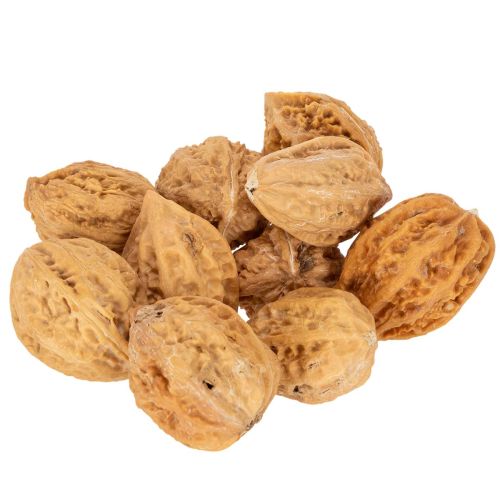 Nozes, um produto natural para decoração de mesa e projetos de bricolagem. Nozes naturais, 4-5 cm, 300 g.
