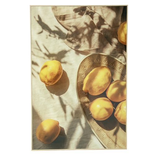 Floristik24 Quadro de decoração de parede com limões decoração de verão para pendurar 40x60cm