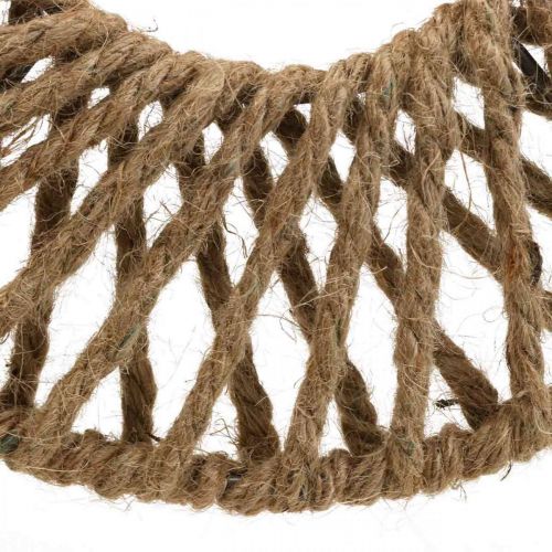 Itens Decoração de parede estilo boho, anel decorativo fita de juta Ø28cm