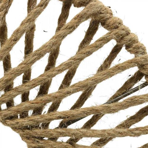 Floristik24 Decoração de parede estilo Boho, fita decorativa de juta Ø38cm