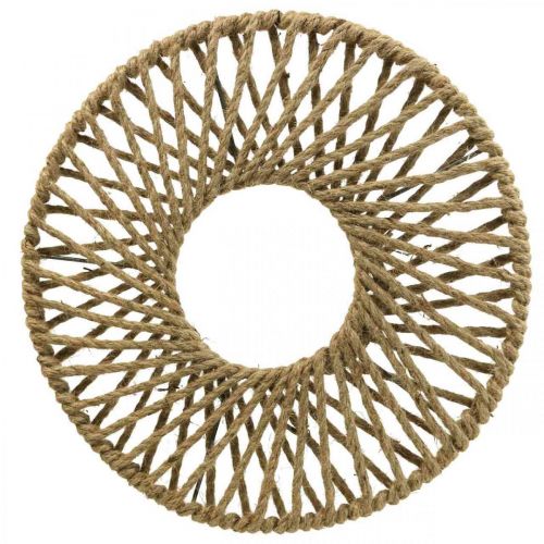 Decoração de parede estilo Boho, fita decorativa de juta Ø38cm