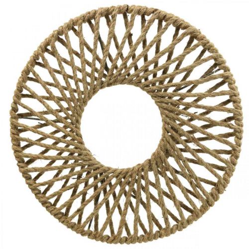 Itens Decoração de parede estilo Boho, fita decorativa de juta Ø38cm