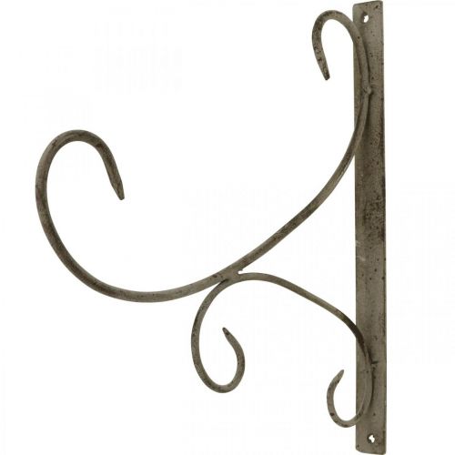 Itens Gancho de parede, suporte para plantas em metal, suporte para cesto suspenso H30cm D28,5cm