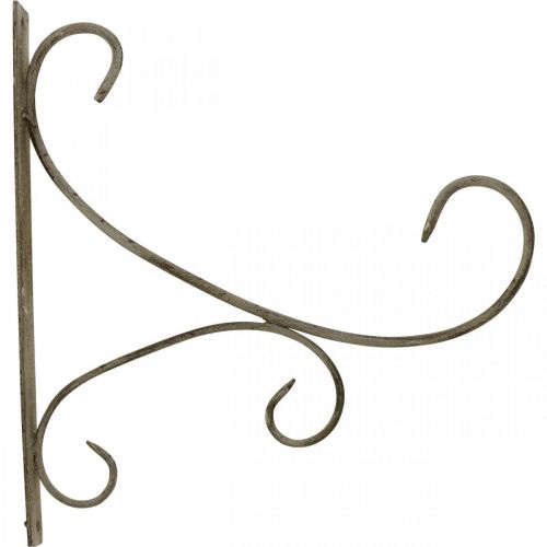 Itens Gancho de parede, suporte para plantas em metal, suporte para cesto suspenso H30cm D28,5cm