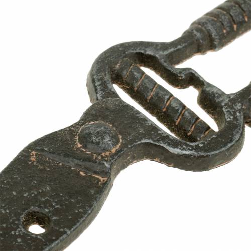 Floristik24 Tesoura de trilho de gancho marrom escuro 25cm x 15cm