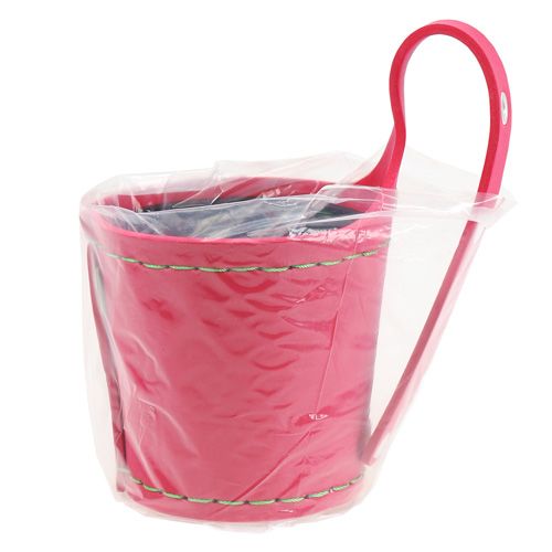 Floristik24 Gancho de parede em vaso rosa Ø14cm Alt.15cm, 1p