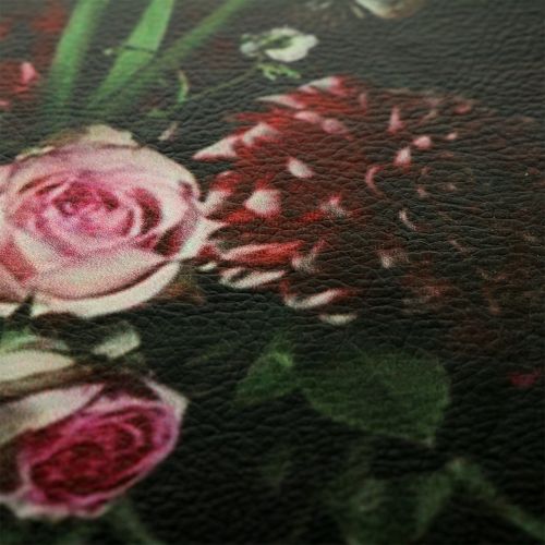 Floristik24 Placa de parede com padrão floral Ø33cm