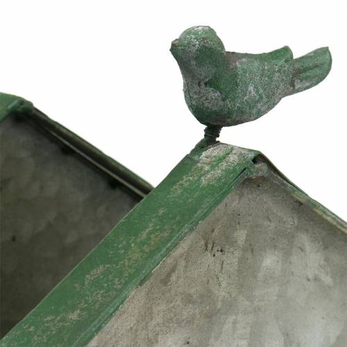 Floristik24 Casa de passarinho metálica para plantar Alt.25,5cm