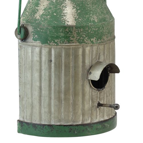 Floristik24 Jarro de leite decorativo para pássaros de parede metálica Alt.26cm