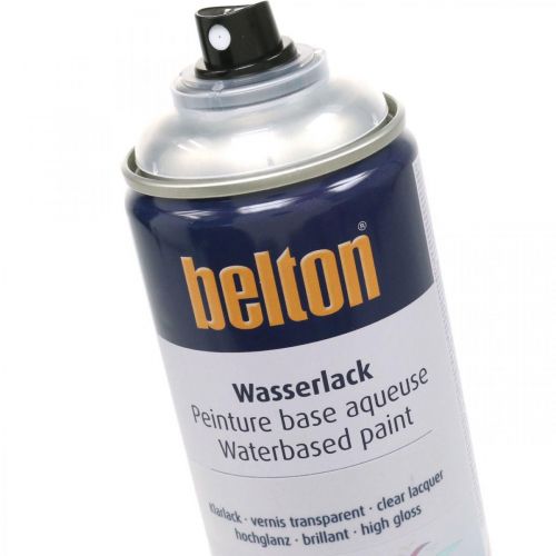 Floristik24 Laca spray de laca transparente de alto brilho à base de água Belton 400ml