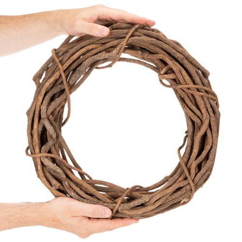 Coroa de vime natural para artesanato floral, 40cm | Floristik24.pt