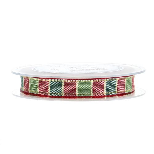 Itens Fita de Natal vermelho escuro 15mm 15m