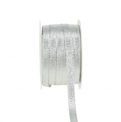 Itens Fita de Natal lurex prata 10mm 50m