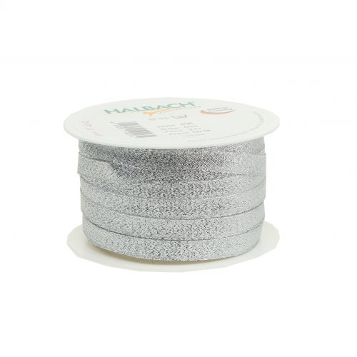 Itens Fita de Natal lurex prata 10mm 50m