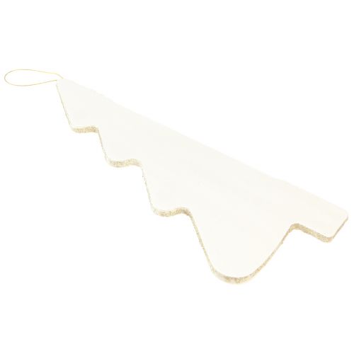 Itens Abeto de papel de árvore de Natal para pendurar branco 40 cm 2 unidades