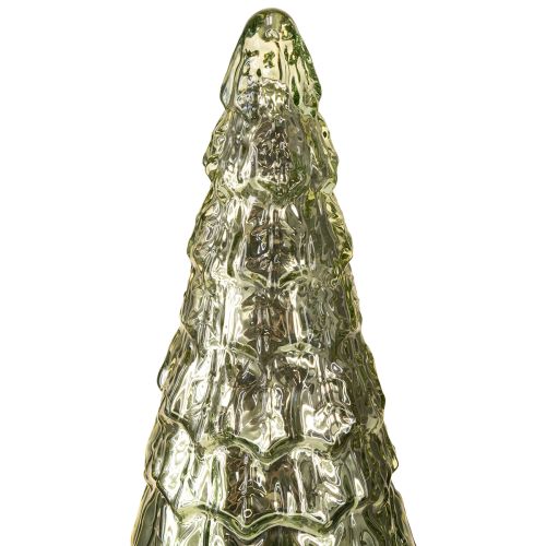 Floristik24 Árvore de Natal com iluminação LED vintage verde ouro 38cm