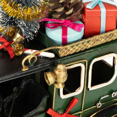 Itens Carro de decoração de Natal Carro de Natal vintage verde 15×7×16cm