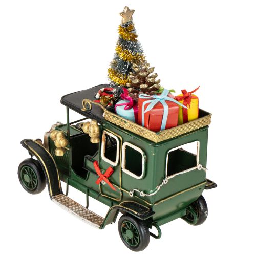 Itens Carro de decoração de Natal Carro de Natal vintage verde 15×7×16cm
