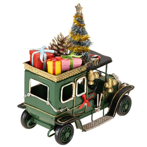 Itens Carro de decoração de Natal Carro de Natal vintage verde 15×7×16cm