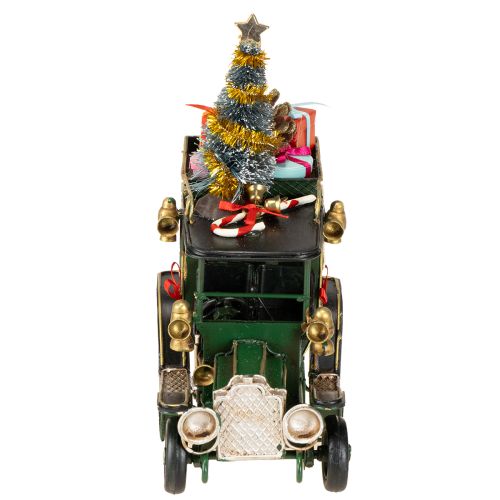 Itens Carro de decoração de Natal Carro de Natal vintage verde 15×7×16cm