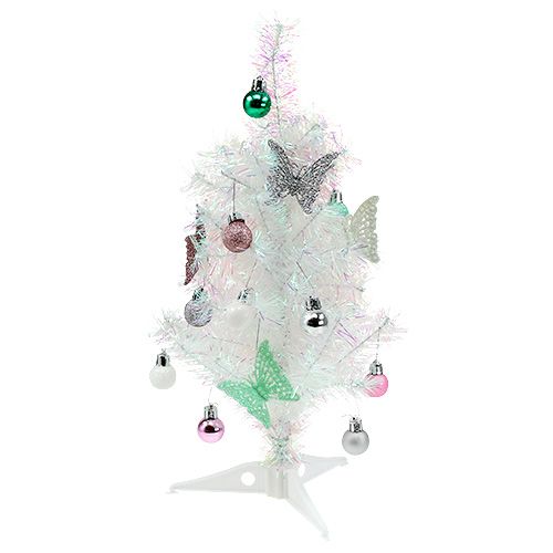 Floristik24 Mini árvore de decoração de Natal multicolorida 43 cm