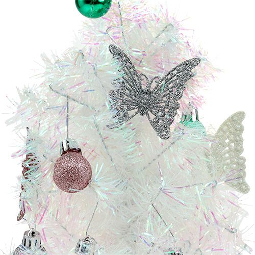 Floristik24 Mini árvore de decoração de Natal multicolorida 43 cm