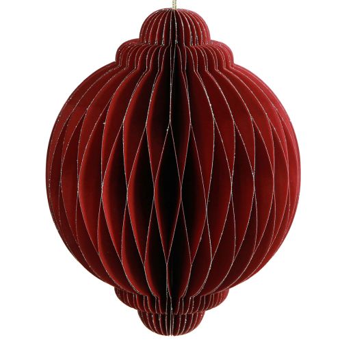 Itens Decoração de Natal em papel Decorações para árvores de Natal Bordeaux Alt.20cm