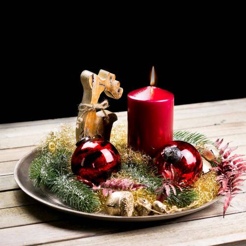 Floristik24 Figura decoração de Natal rena figura de madeira 25cm