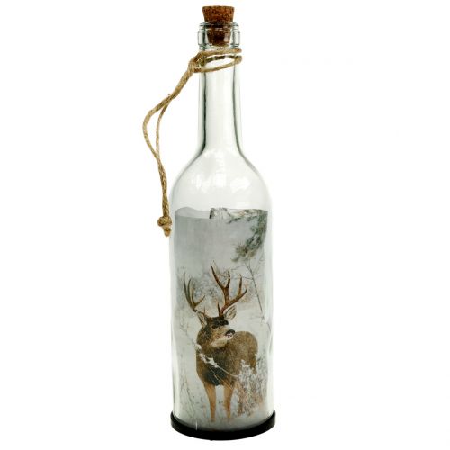 Floristik24 Garrafa de decoração de natal com iluminação 30cm