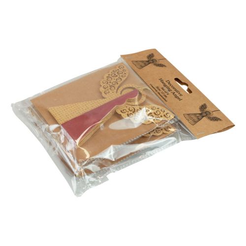 Itens Anjo de papel decoração de anjo de Natal vinho vermelho rosa Alt.12cm 4 unidades