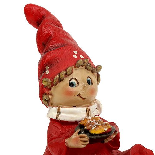 Floristik24 Estatueta de Natal infantil 11cm vermelha 2pcs
