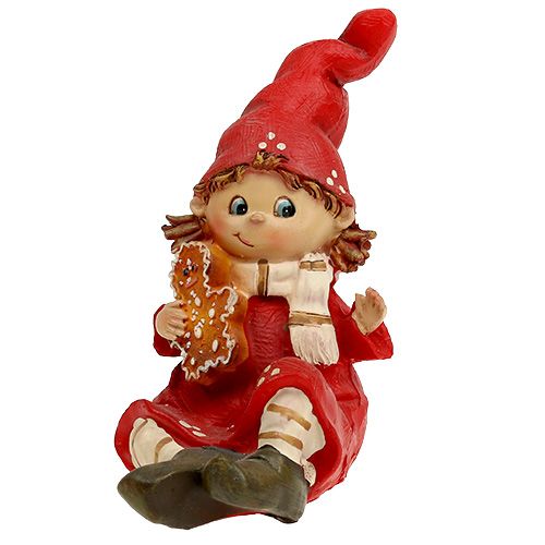 Floristik24 Estatueta de Natal infantil 11cm vermelha 2pcs