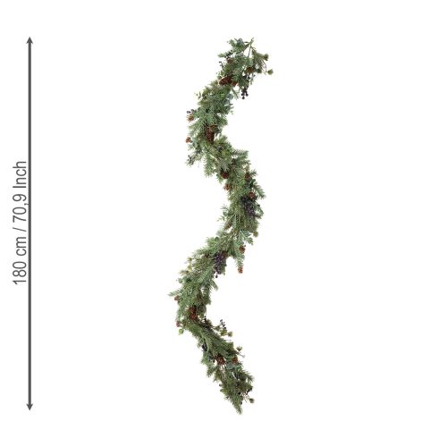 Itens Guirlanda de Natal guirlanda de frutas roxas artificial 180cm