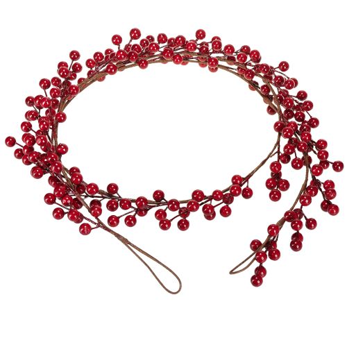Itens Guirlanda de Natal artificial guirlanda de frutas vermelhas 180cm