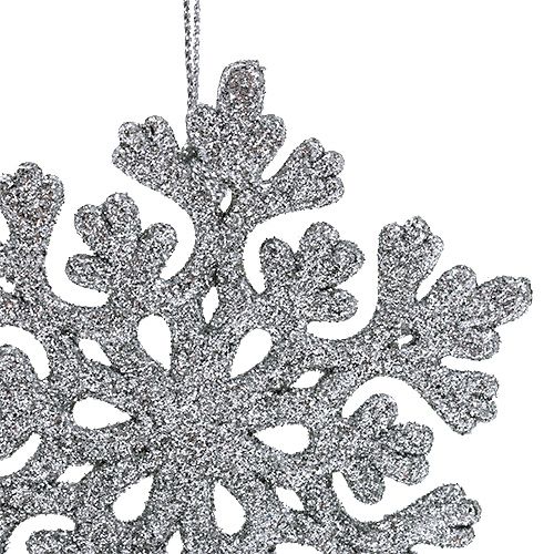 Floristik24 Mix de cabide de natal com glitter prata 3pcs