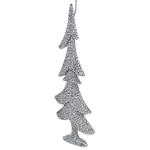 Floristik24 Mix de cabide de natal com glitter prata 3pcs