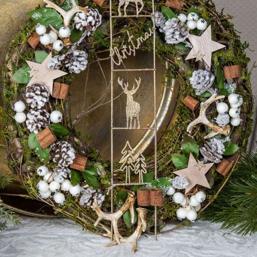 Floristik24 Decoração de pingente de Natal chifres decorações para árvores de Natal 7 cm 8 unidades