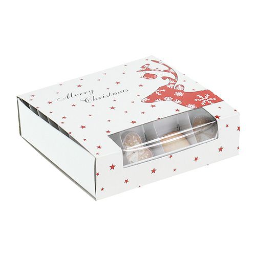 Floristik24 Biscoitos de Natal brancos 3cm - 3,5cm 24pcs