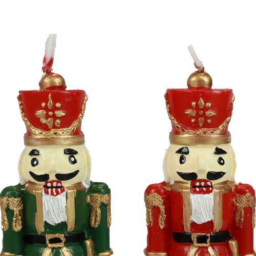 Floristik24 Vela de natal quebra-nozes figura decoração de mesa natal 18cm 1 peça