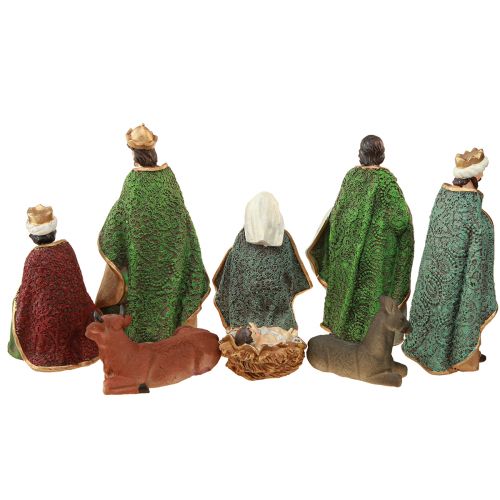 Itens Conjunto de figuras de presépio de Natal em poliresina pintada à mão 8-20cm 8 peças