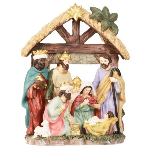 Itens Presépio de Natal com figuras Presépio de Natal 15,5×7×20cm