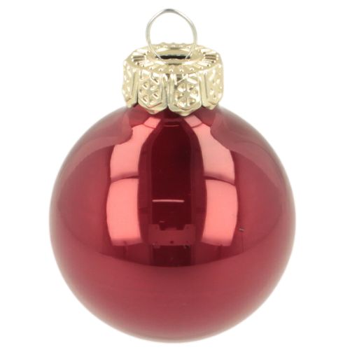 Enfeite de Natal em vidro, brilhante, 3 cm, 22 peças | Floristik24.pt
