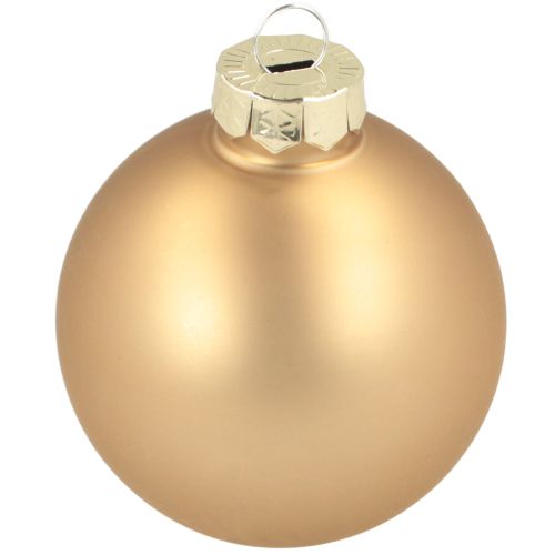 Floristik24 Trio de bolas de Natal dourado e rosé – conjunto elegante de 3 com brilho e estilo 5 cm 24 peças