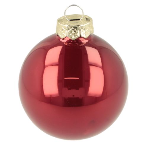 Conjunto de enfeites de Natal, decoração festiva brilhante, 6 cm, 24 peças | Floristik24.pt