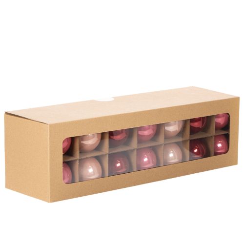 Conjunto de enfeites de Natal, decoração festiva brilhante, 6 cm, 24 peças | Floristik24.pt