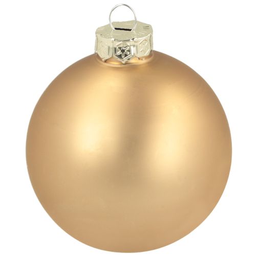Itens Bolas de Natal de vidro – foscas e brilhantes em ouro, rosa 7,5 cm 12 unidades